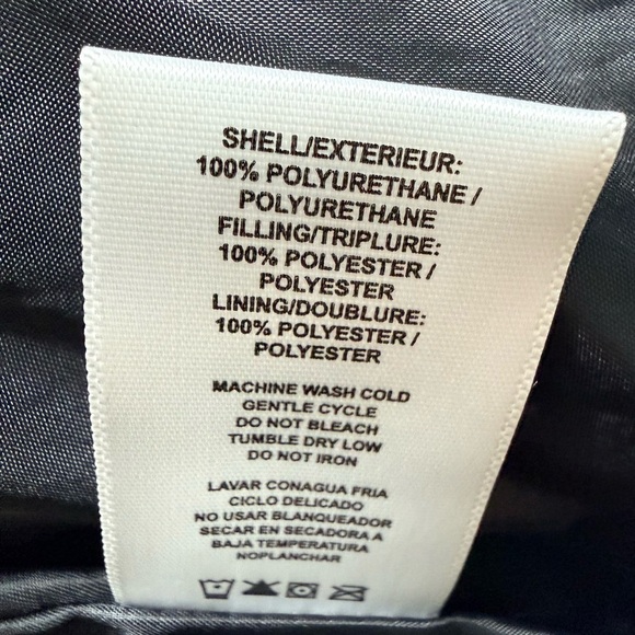 Vigoss Long Black Puffer Vest with Zipper Pockets Size M - Picture 10 of 12